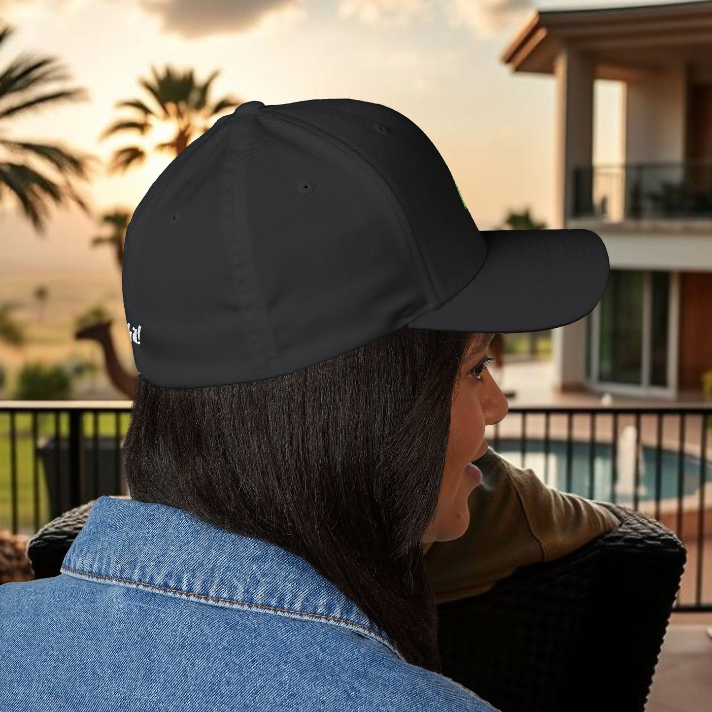 Cash it! Wing Man Designs, Closed-Back Structured Cap (Embroidery), Check Mark Hat