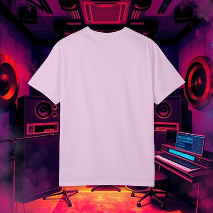 Colorful Unisex Garment-Dyed T-shirt, Artistic Graphic Tee, Music Festival Shirt, Casual Everyday Wear, Vibrant Streetwear, Unique Gift Idea