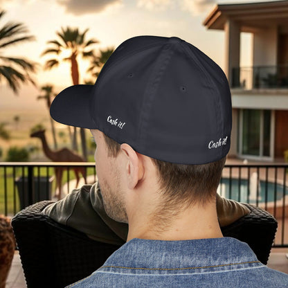 Cash it! Wing Man Designs, Closed-Back Structured Cap (Embroidery), Check Mark Hat