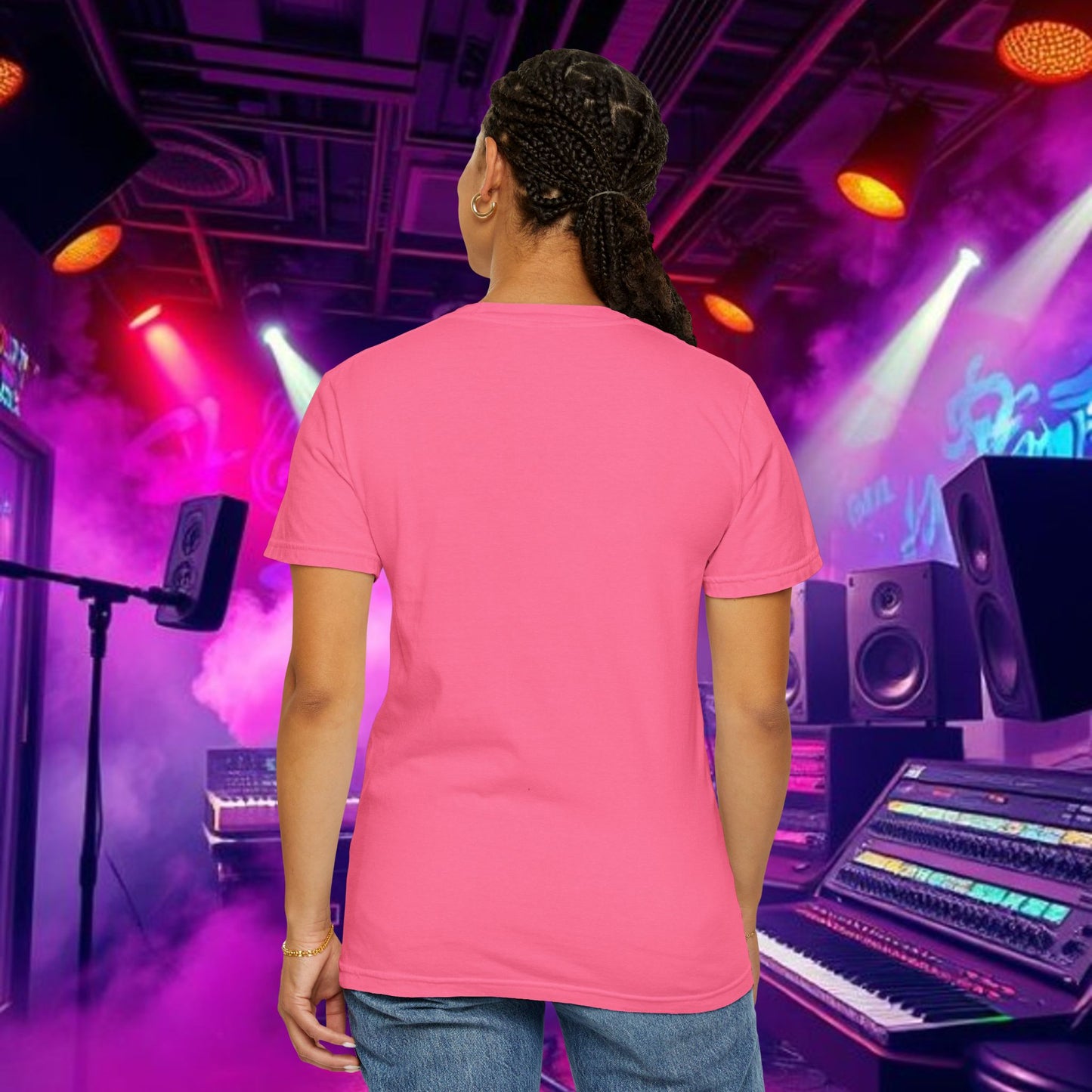 Vibrant Unisex Graphic Tee, Funky Smoke Art Shirt, Casual Streetwear, Gift for Music Lovers, Trendy Summer Top, Unique Festival Wear