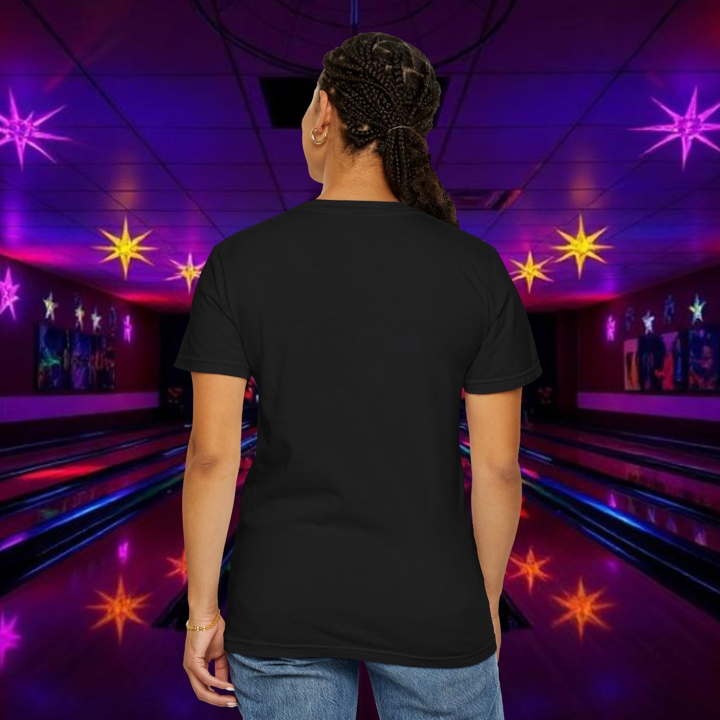 Vintage Garment-Dyed T‑Shirt — Minimal Retro Bowling Vibe, Lebowski Reference, Alright Donny