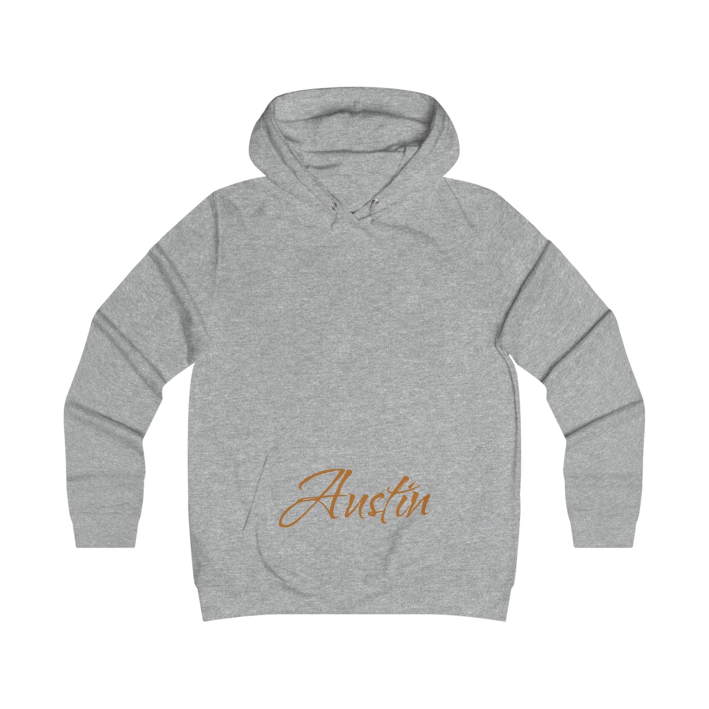 Girlie College Hoodie — Austin Script Logo Pullover, Perfect for Gameday or the Tailgate