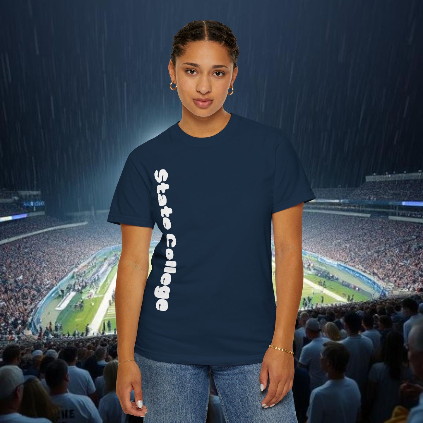 State College Tee - Unisex Garment-Dyed T-Shirt, College Merch, Graphic Tee, Nittany Lion Shirt, Back to School Style