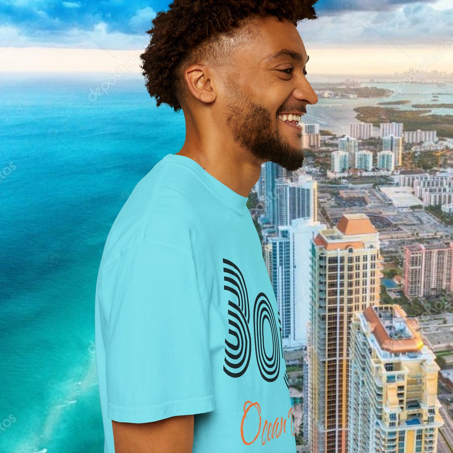 305 Ocean Drive T-Shirt — Miami Beach Garment-Dyed Tee