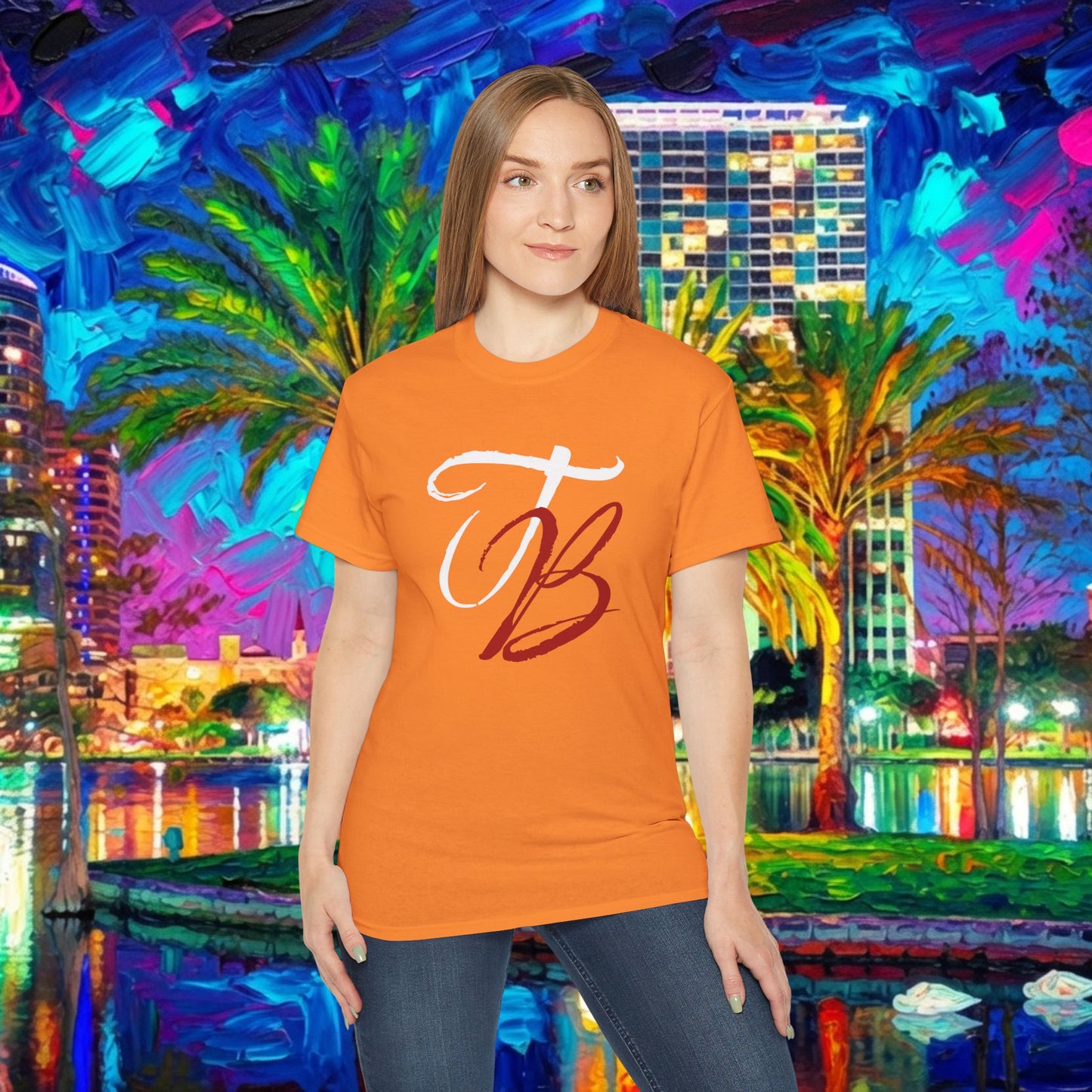 TB Monogram Tee — 813 Tampa Area Short-Sleeve T-Shirt
