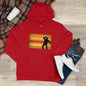 King Silhouette Hoodie — Retro Sunset Dance Graphic Hooded Sweatshirt