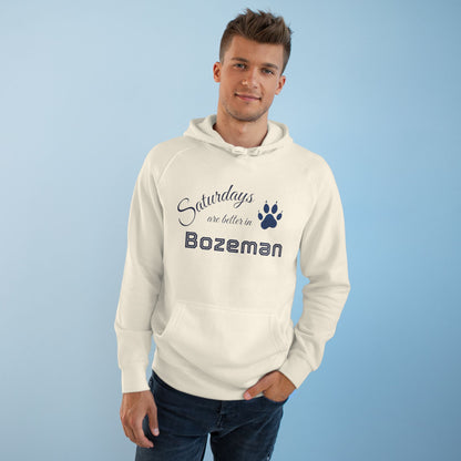 Bozeman Saturdays Unisex Hoodie, Cozy Sweatshirt, Fall Fashion, Casual Wear, Perfect Gift for Him/Her, Outdoor Adventures