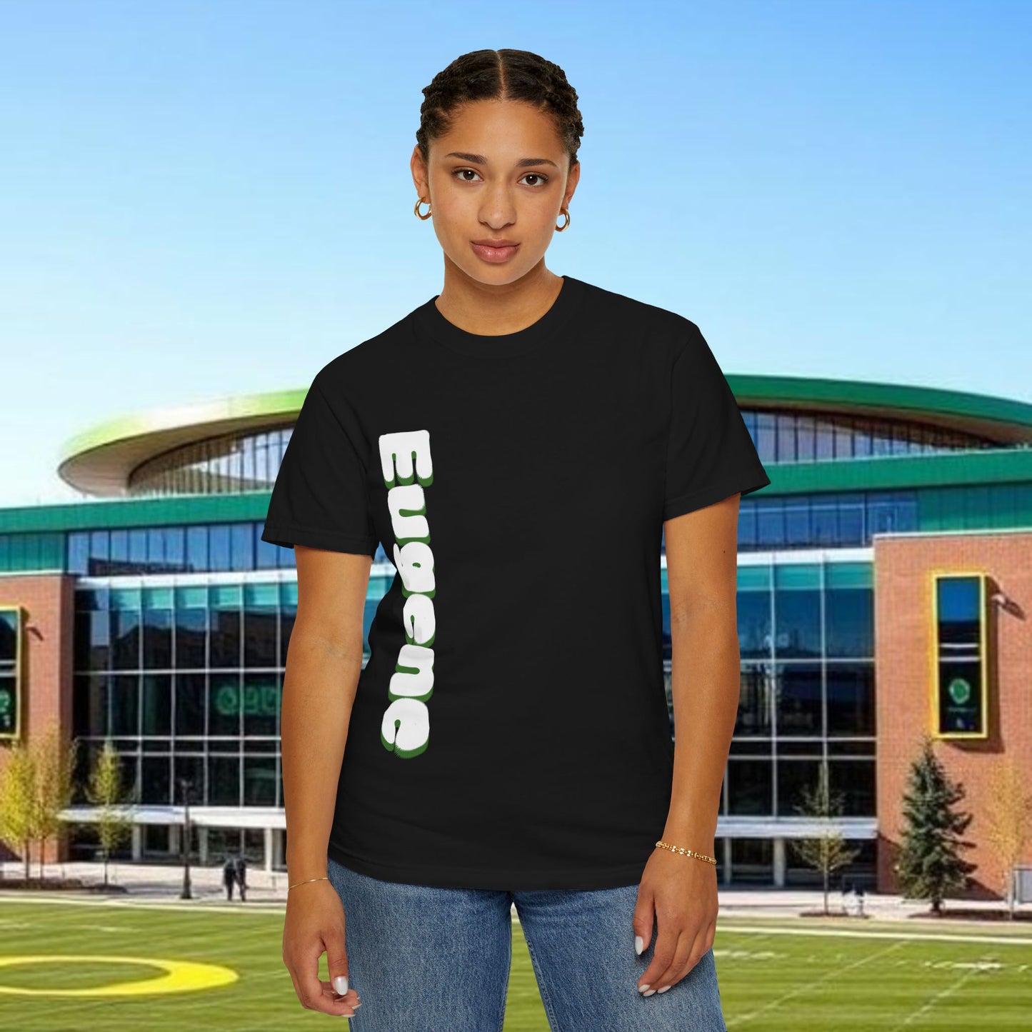 Eugene Fan T-Shirt, Unisex Sports Tee, Game Day Apparel, Football Fan Gear, College Team Shirt, Quack Spirit Wear