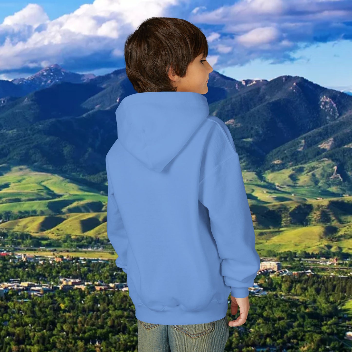 Youth Hoodie - '41' Minimalist Graphic Pullover