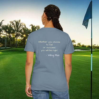 Inspirational Golf T-Shirt, Motivational Gift, Unisex Apparel, Casual Wear, Golf Shirt, Positive Vibes