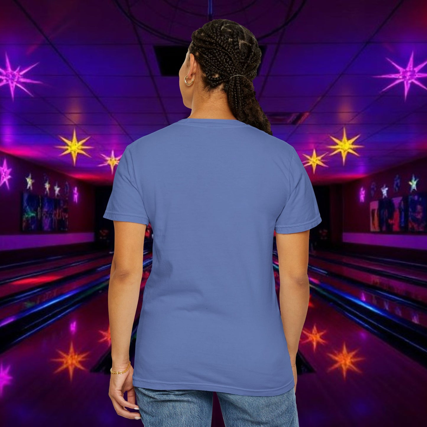 Vintage Garment-Dyed T‑Shirt — Minimal Retro Bowling Vibe, Lebowski Reference, Alright Donny