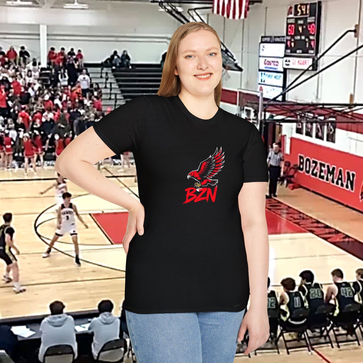 BZN Graphic T-Shirt, Trendy Unisex Tee, Casual Wear, Gift for Sports Lovers, Bozeman Fans