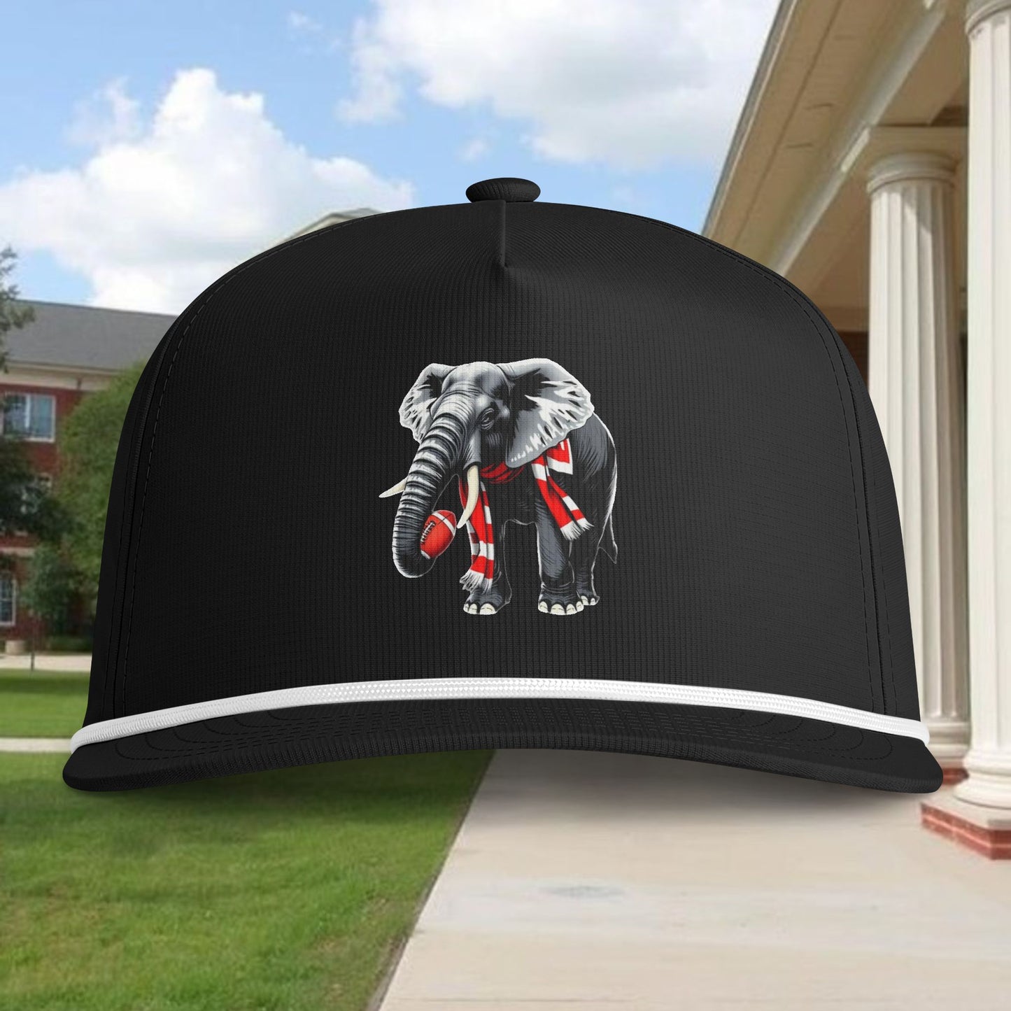 Elephant Mascot Rope Cap - Vintage Team Trucker Hat