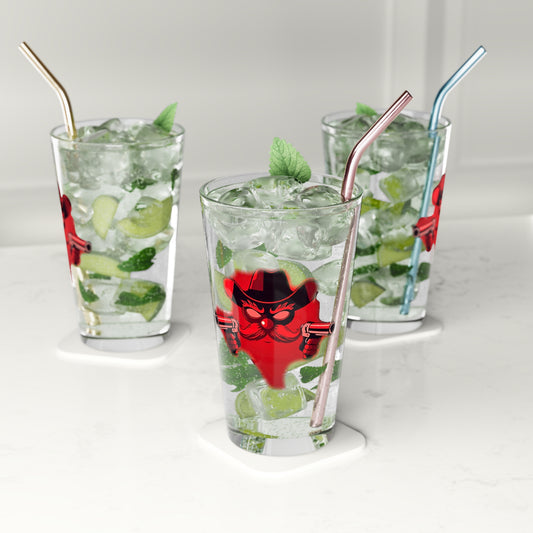 Pint Glass, Beer Lover Gift, Retro Cocktail Glass, Groomsmen Present, Unique Barware, Collectible Drinkware