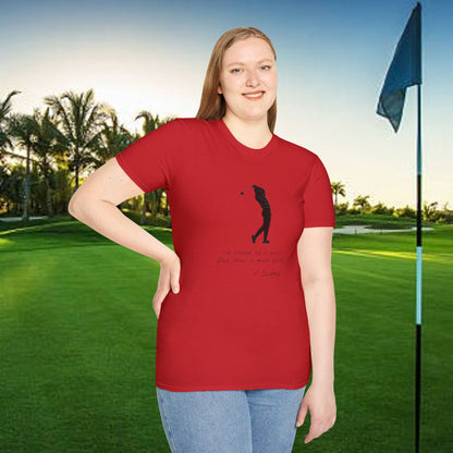Golf-Inspired Unisex T-Shirt, Perfect Gift for Dad, Father's Day Present, Sporty Style Tee, Casual Wear, Golf Lover Apparel