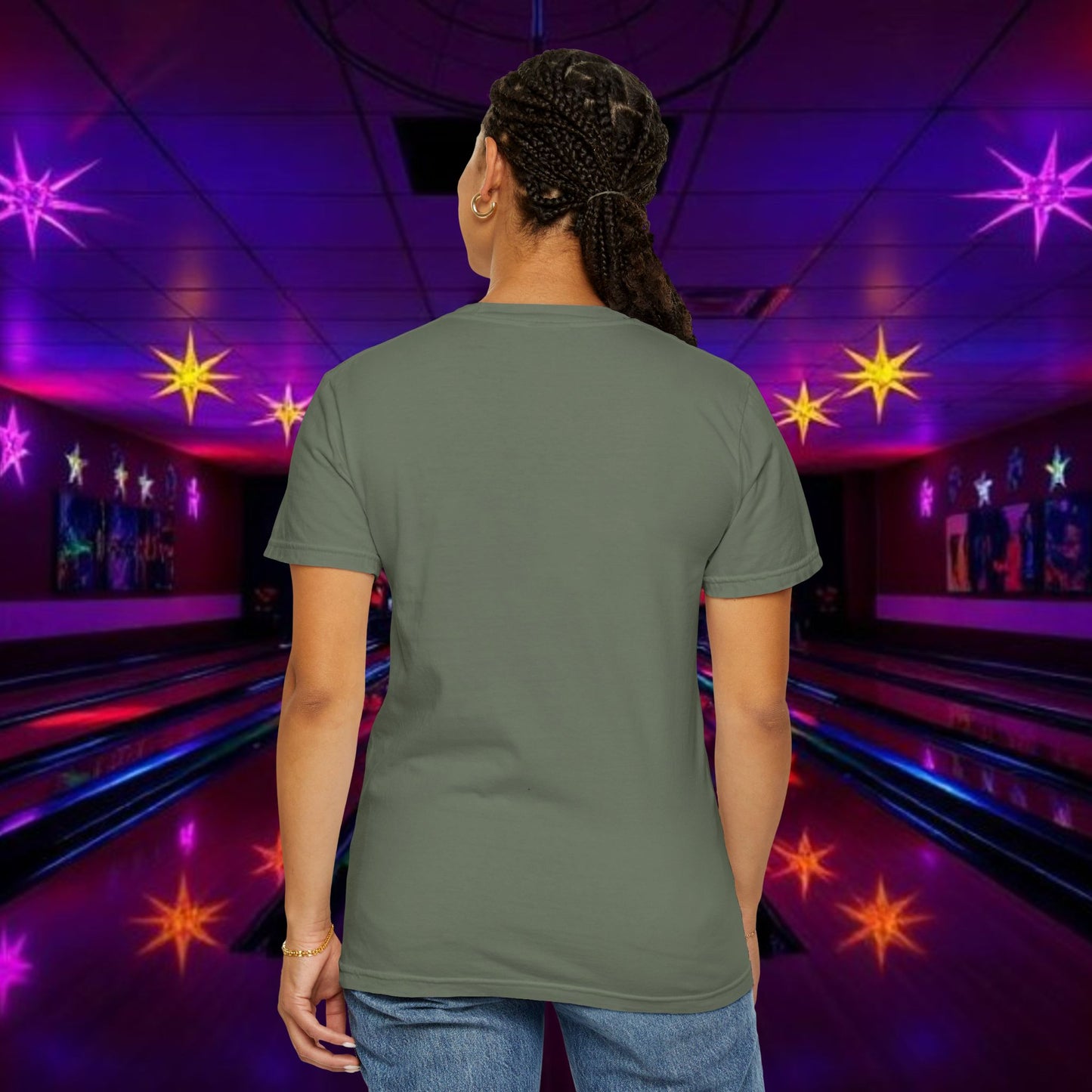 Vintage Garment-Dyed T‑Shirt — Minimal Retro Bowling Vibe, Lebowski Reference, Alright Donny
