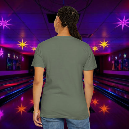 Vintage Garment-Dyed T‑Shirt — Minimal Retro Bowling Vibe, Lebowski Reference, Alright Donny