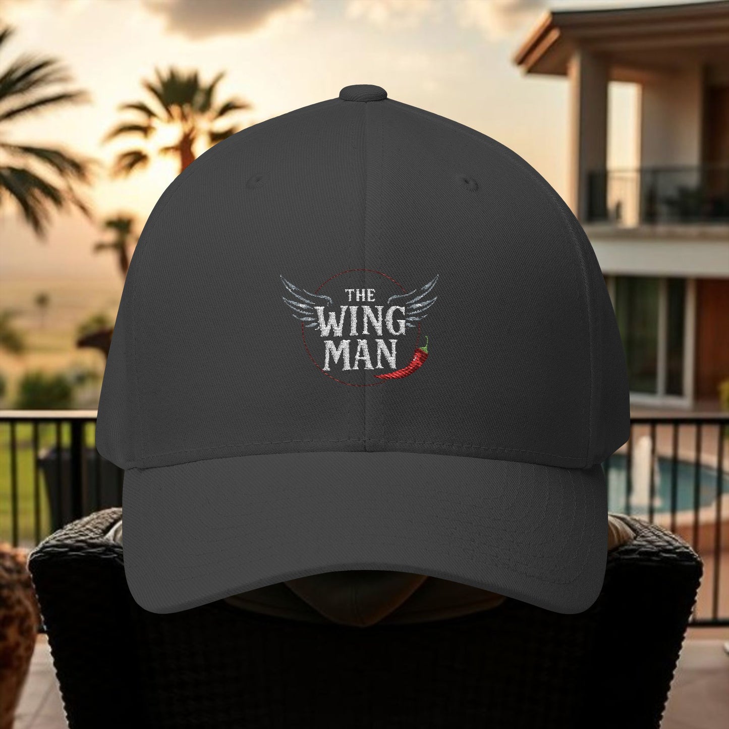 Wing Man Stylish Embroidered Cap, Wingman Gift Hat, Men's Casual Cap, Outdoor Activities Headwear, Unique Birthday Present