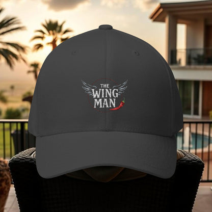 Wing Man Stylish Embroidered Cap, Wingman Gift Hat, Men's Casual Cap, Outdoor Activities Headwear, Unique Birthday Present