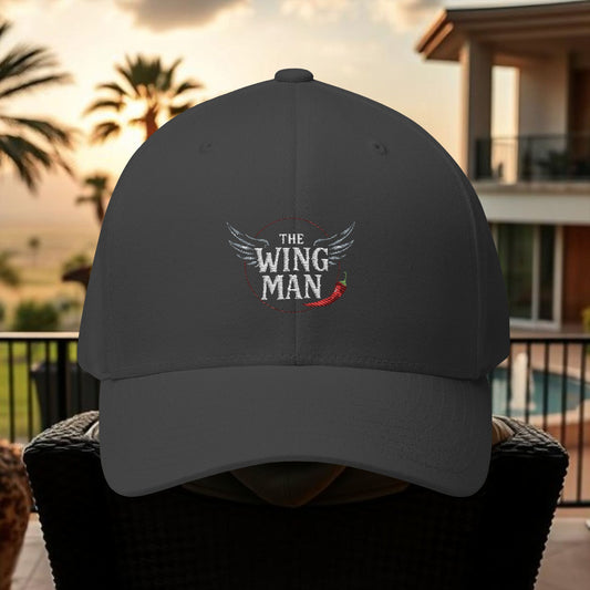 Wing Man Stylish Embroidered Cap, Wingman Gift Hat, Men's Casual Cap, Outdoor Activities Headwear, Unique Birthday Present
