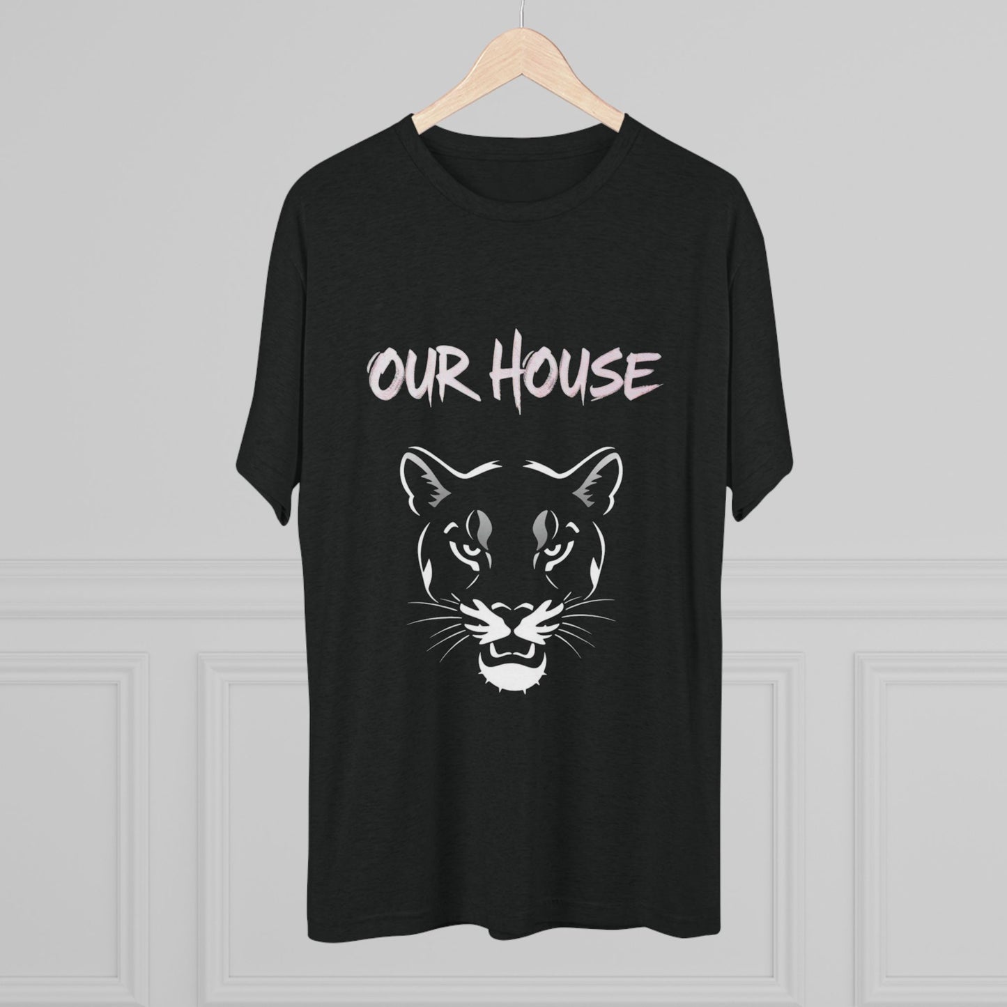 Our House Panther T-Shirt — Bold Cougar Face Graphic Tee