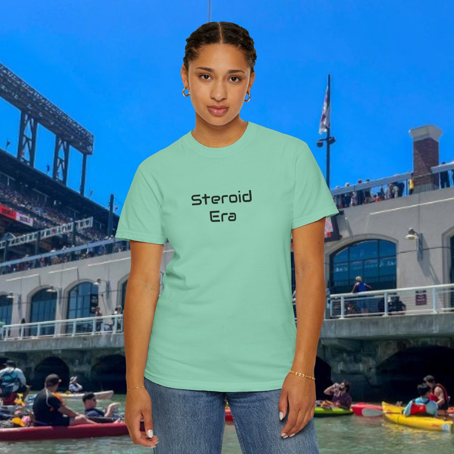 Vintage Baseball Unisex Garment-Dyed T-shirt, 90's Steroid Era Tee Shirt, Athletic Sports Tee, Retro Baseball Shirt, Sports Fan Gift,