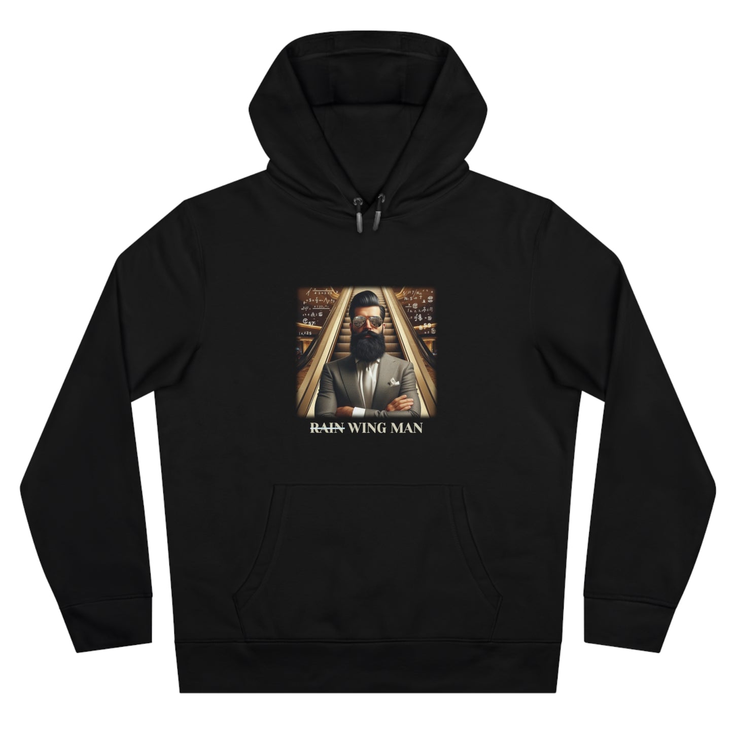 Wing Man Hooded Sweatshirt - Cozy Graphic Hoodie for King Vibe Lovers, Perfect for Casual Wear, Gifts, and Celebrations