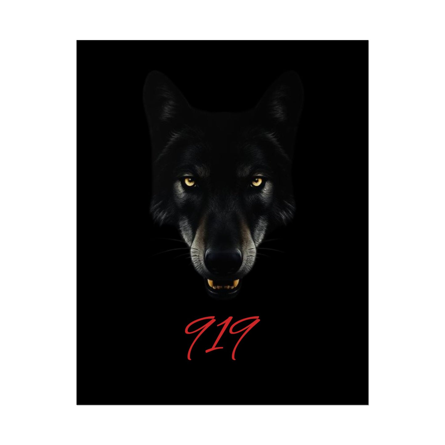 Wolfpack Art Poster, Wolf 901 Raleigh Poster, Gift for Die Hard Fans, Home Decor, 919 Design