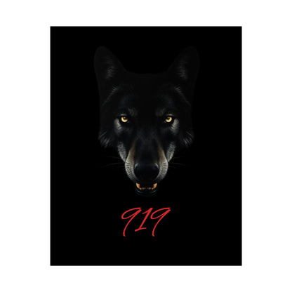 Wolfpack Art Poster, Wolf 901 Raleigh Poster, Gift for Die Hard Fans, Home Decor, 919 Design