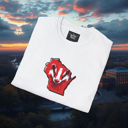 Wisconsin Softstyle T-Shirt, Unisex Tee, College Apparel, Game Day Shirt, Casual Wear, Gift for Fans