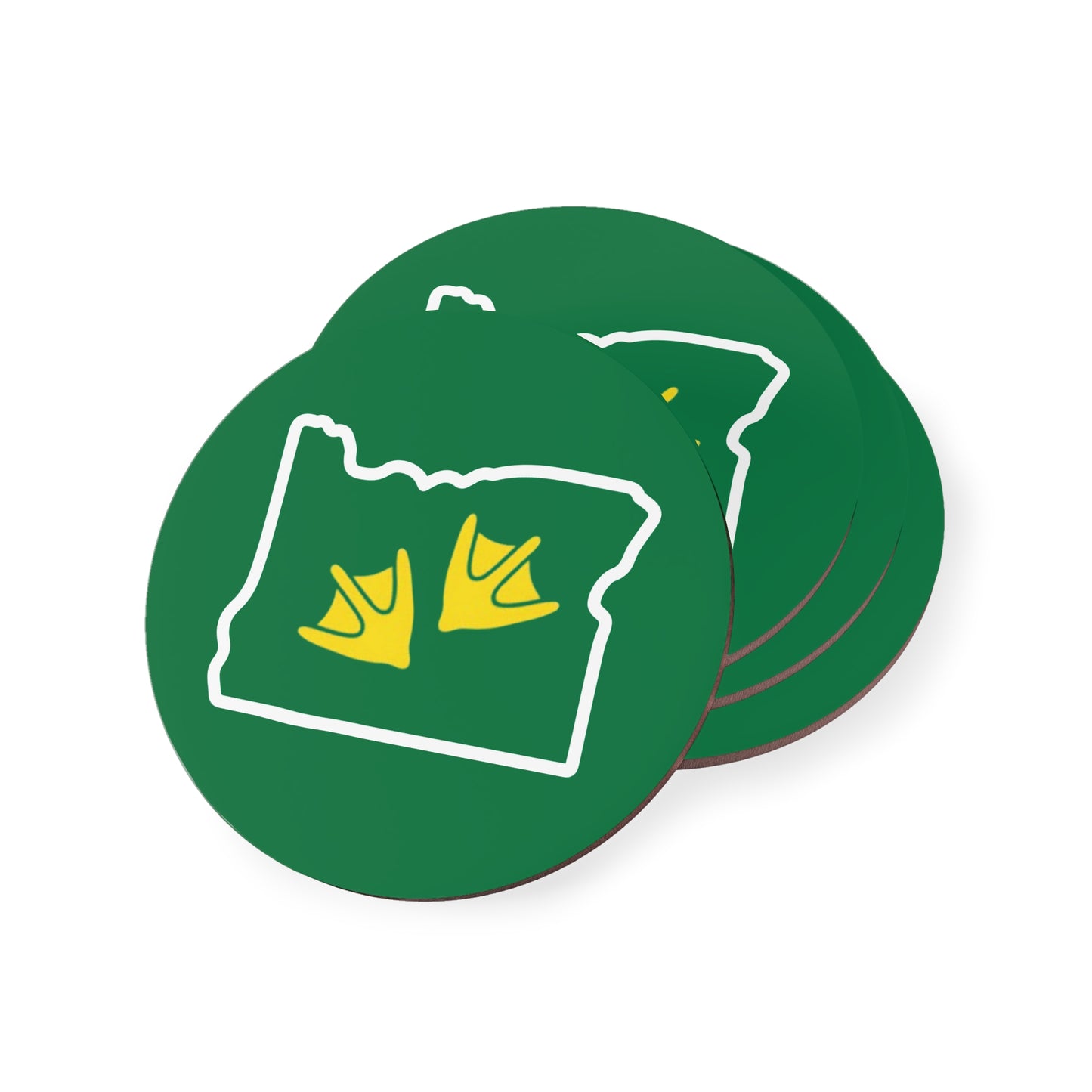 Coasters, State Outline Duck Prints Drink Mats, Drink Coasters Set, Home Decor, Housewarming Gift, Hostess Gift