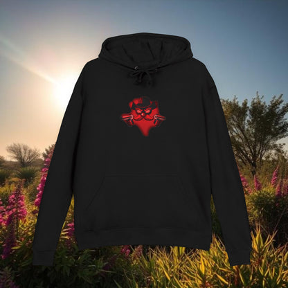 Stylish Hoodie with Playful Design, Unisex Pullover, Casual Wear, Unique Gift for Friends, Gameday Style, Everyday Comfort