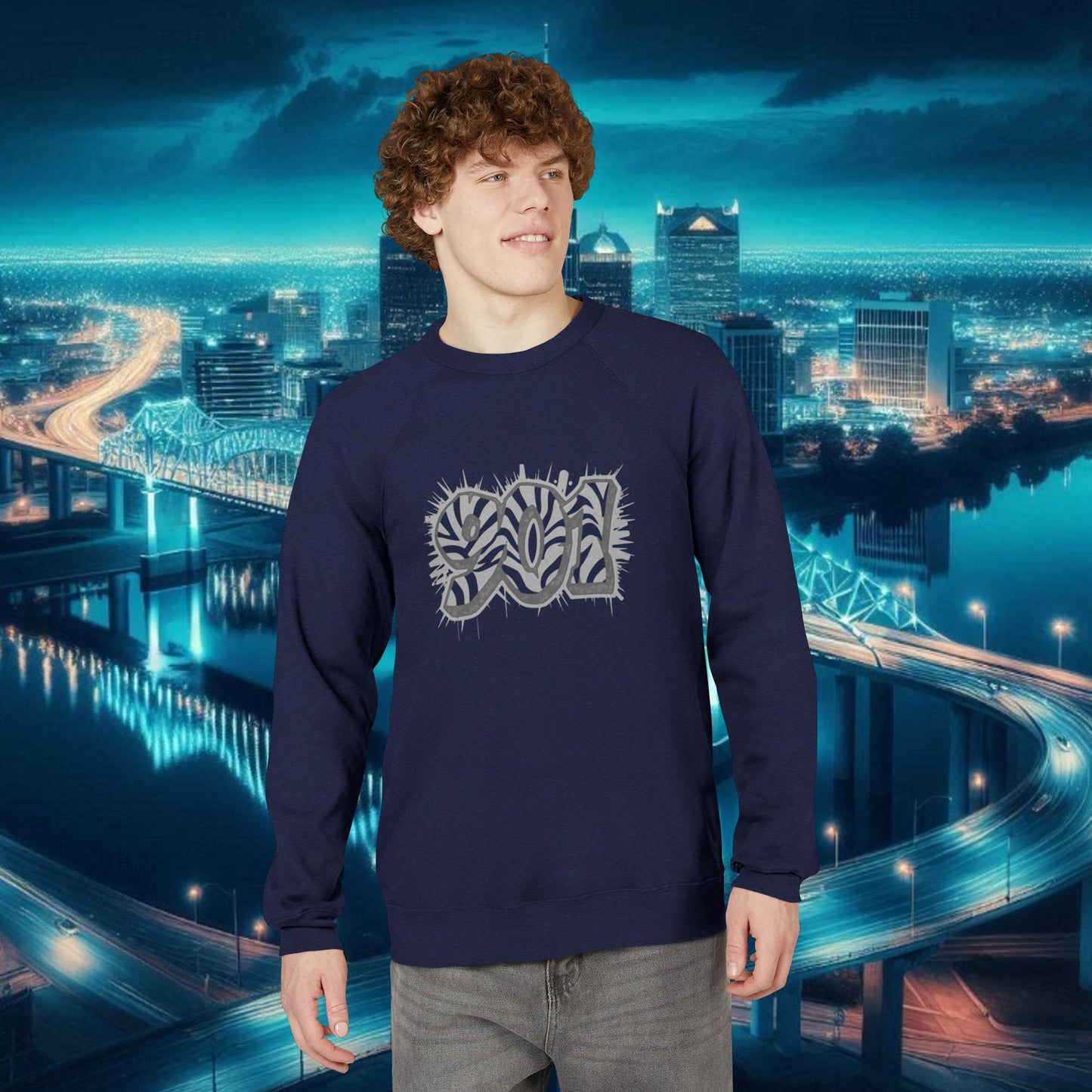 Graffiti '901' Memphis Area Code Graphic Sweatshirt — Urban Streetwear Pullover