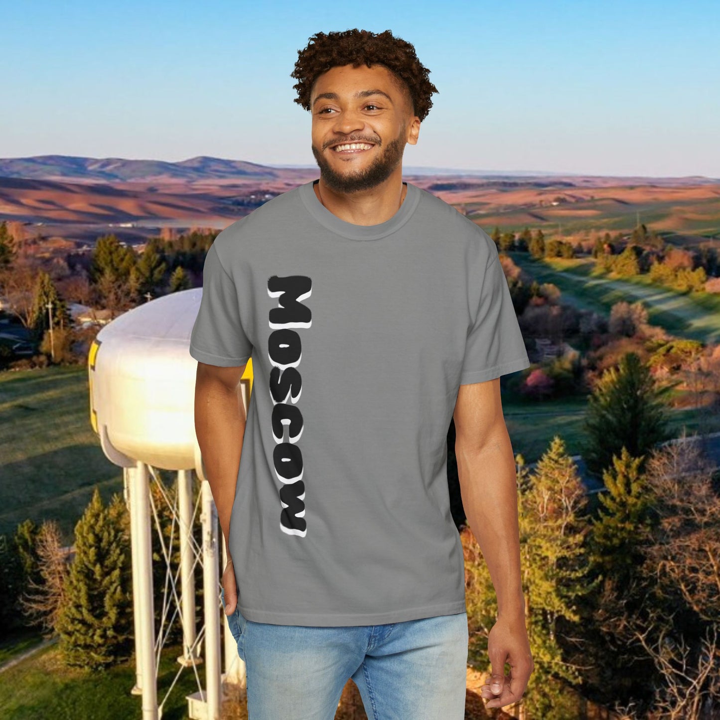 Moscow Idaho Graphic Tee, Unisex T-shirt, Gift for Travelers, Home State Apparel, Casual Wear, Summer Style