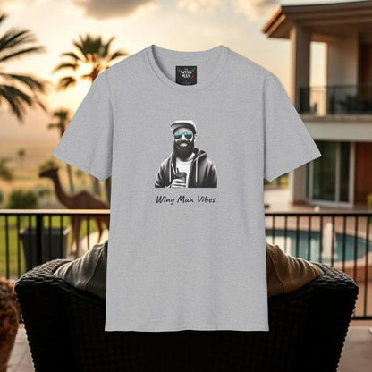Wing Man Vibes Unisex T-Shirt, Angel Wings Tee, Gift for Him, Graphic Tee, Casual Shirt, Mens Top