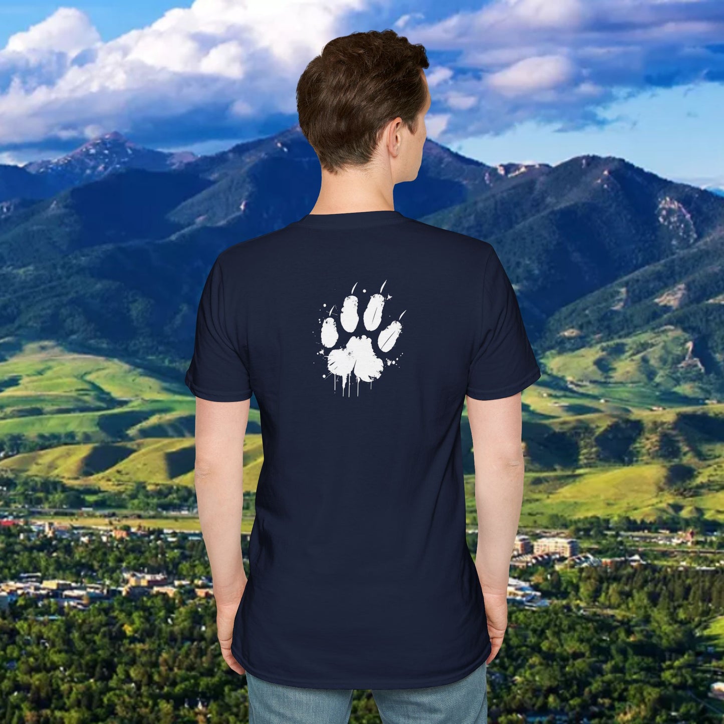 Upside Down FTG Unisex Softstyle T-Shirt - Trendy Fashion Tee, Everyday Comfort, Gift for Bobcat Fans, Gameday Wear, Relaxed Style