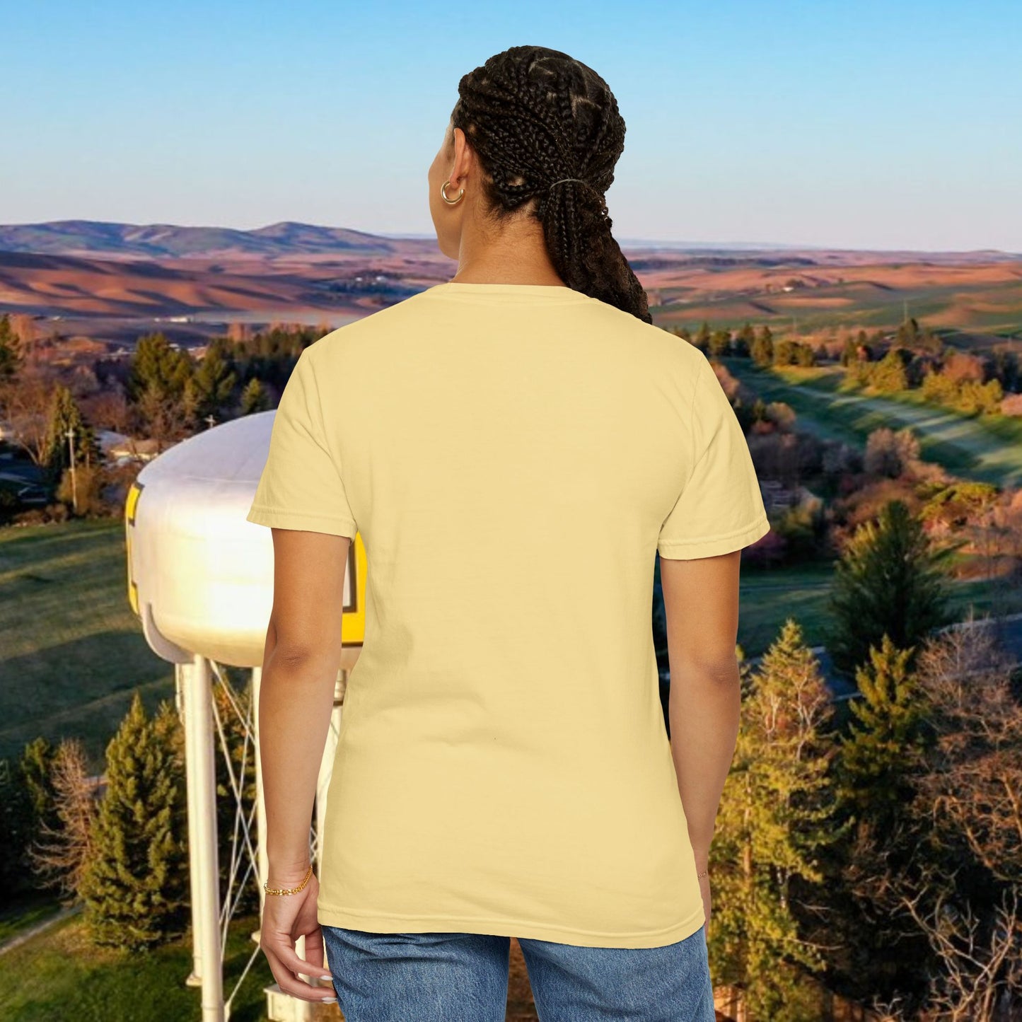 Idaho 208 Unisex Garment-Dyed T-Shirt, Casual Tees, State Pride Apparel, Gift for Idahoans, Gameday Fashion