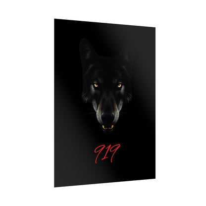 Wolfpack Art Poster, Wolf 901 Raleigh Poster, Gift for Die Hard Fans, Home Decor, 919 Design