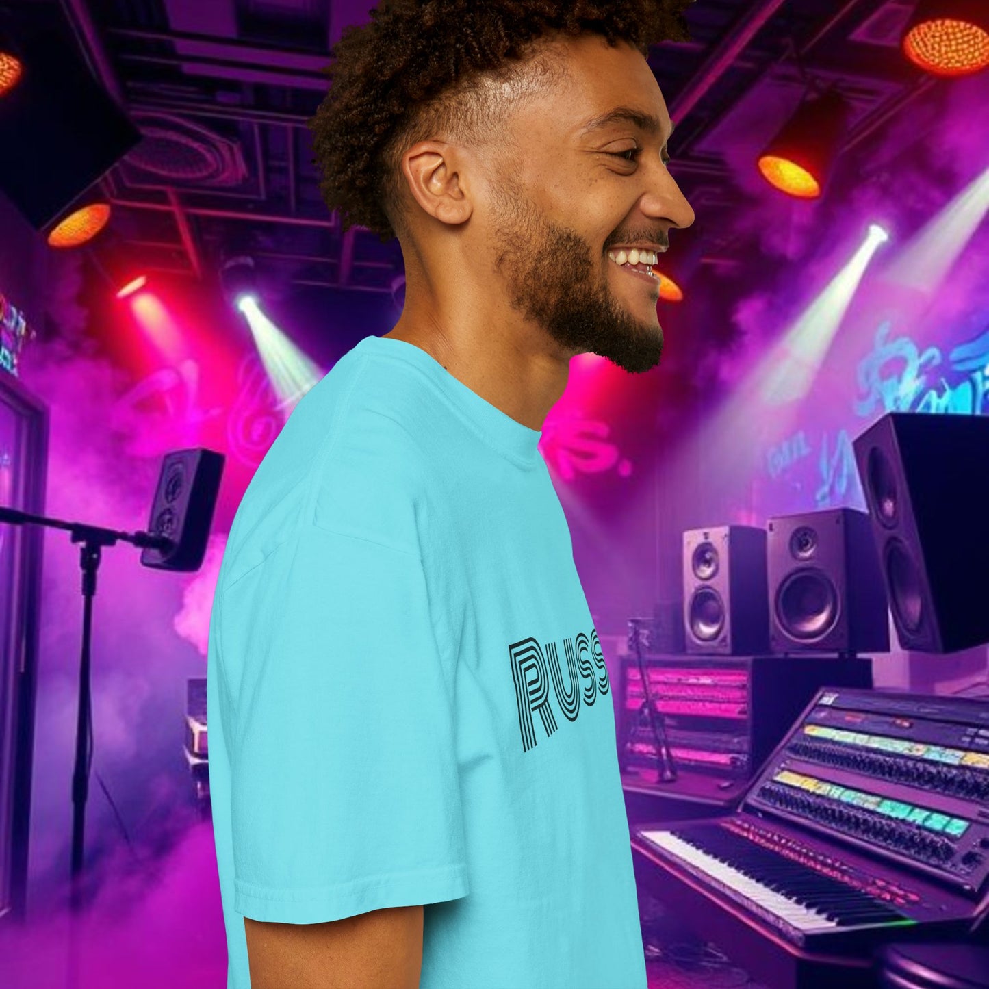 Russ Unisex T-Shirt with Retro Design, Hip-Hop Shirt, Casual Wear, Unique Style, Russ Apparel