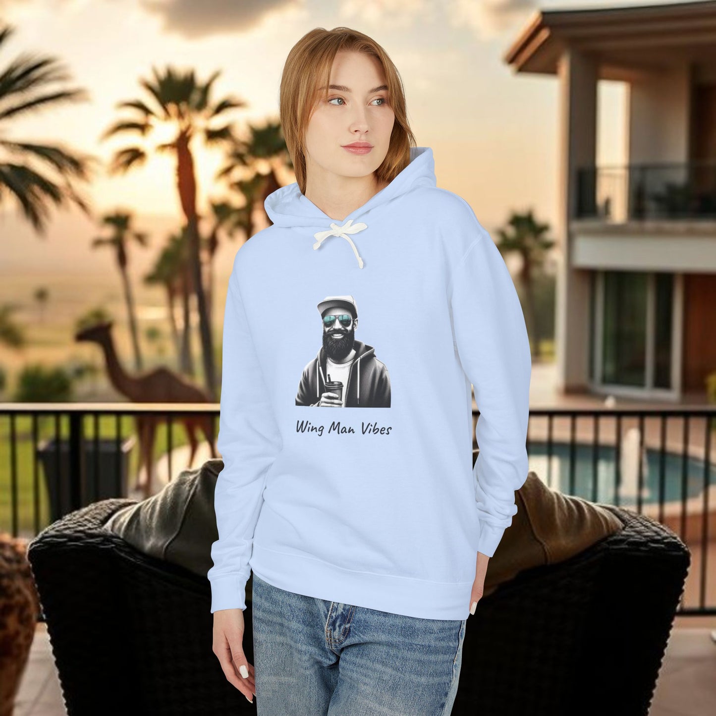 Unisex Wingman Vibes Hoodie, Casual Style Sweatshirt, Perfect Gift for Friends, Lightweight Hoodie for Everyday Wear