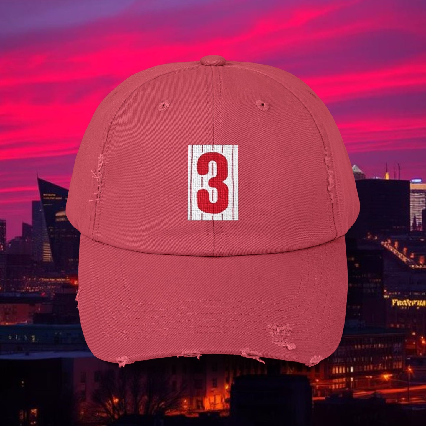 Baseball Stars #3 Distressed Baseball Cap, Vintage Style Hat, Casual Everyday Wear, Gift for Baseball Fans, Stylish Hat