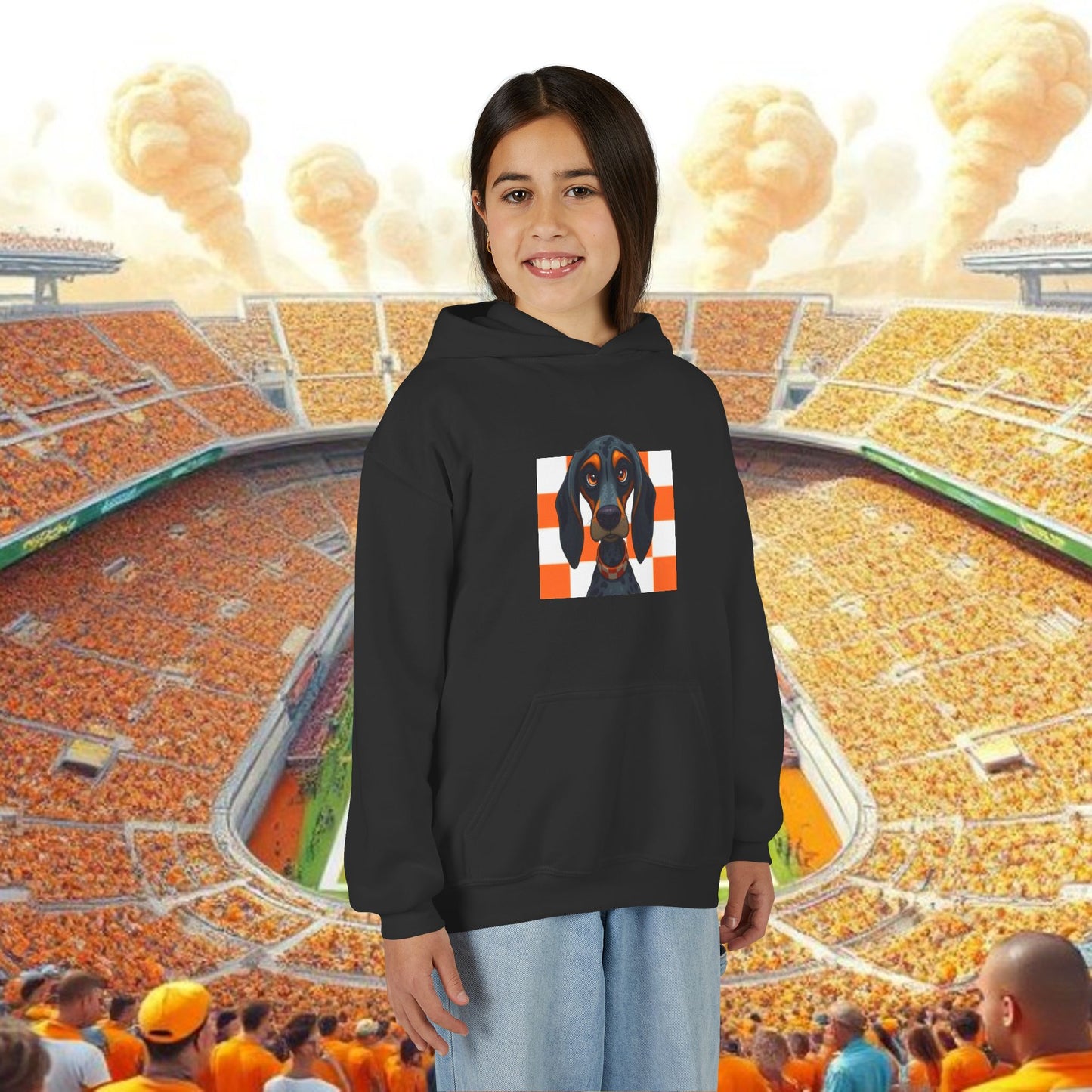 Spirit Hoodie for Young Fans, Cozy Dog Sweatshirt, Youth Hooded Sweatshirt, Cute Pet Gift