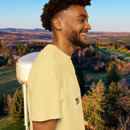 Idaho 208 Unisex Garment-Dyed T-Shirt, Casual Tees, State Pride Apparel, Gift for Idahoans, Gameday Fashion