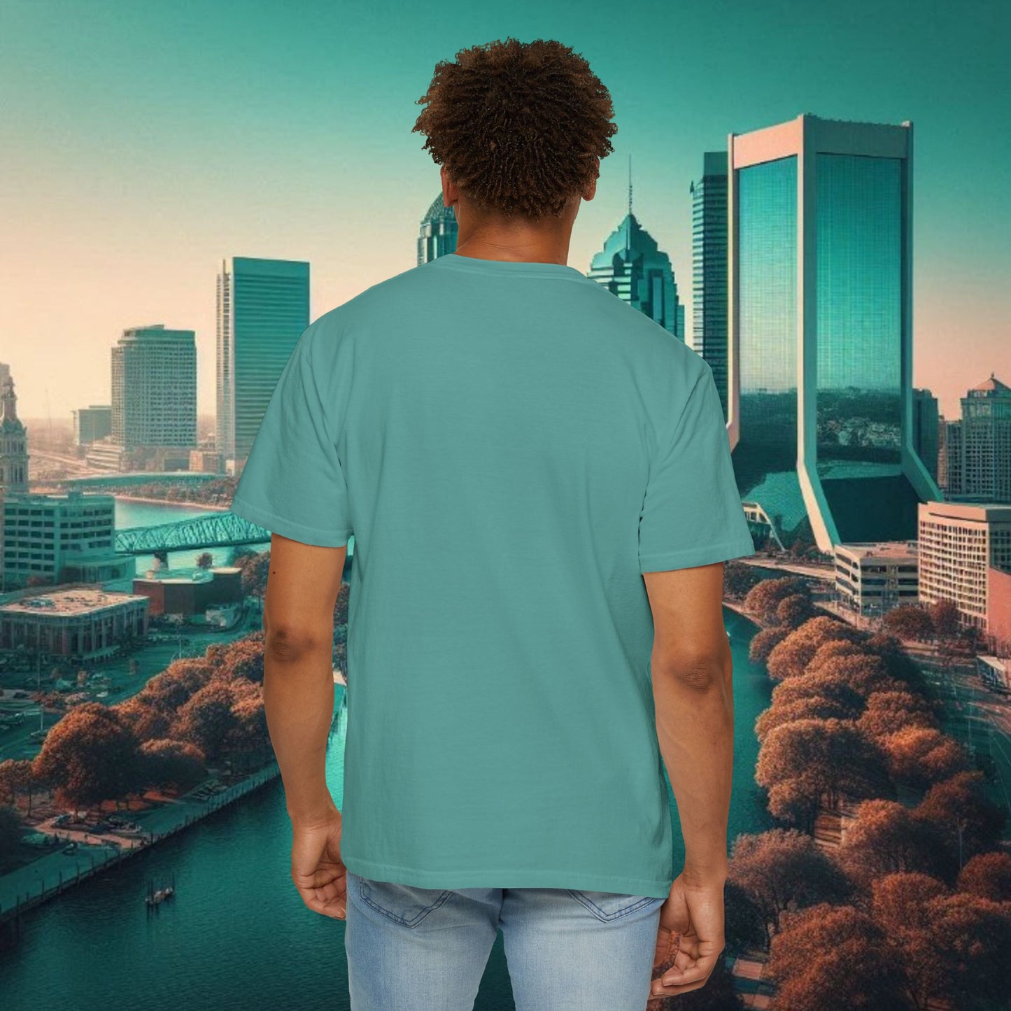 Duval Script T‑Shirt — Jacksonville Retro City Tee, Perfect for Gameday or Everyday Use. Soft style T-Shirt.