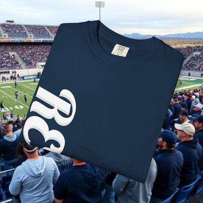 Reno Tee, Vertical Reno Logo and Subtle Wolf Graphic, Soft Style Shirt, Perfect style for Gameday