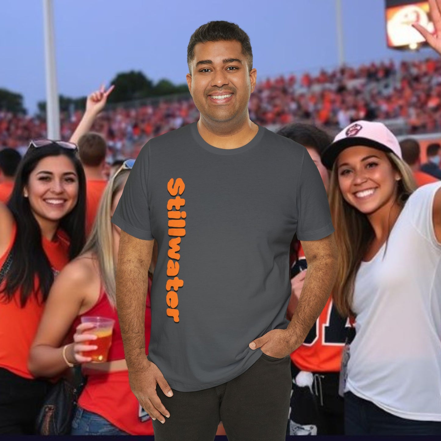 Stillwater Statement Tee, Unisex Short Sleeve Shirt, Casual Wear, College Gear, Festival Outfit, Unique Graphic Tee