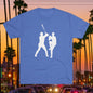 Baseball Stars Silhouette Tee – Batter & Pitcher Graphic Crew Shirt