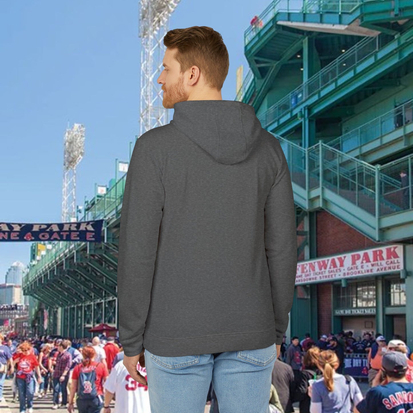 Dirty Water Unisex Fleece Hoodie with Boston Dirty Water Design, Cozy Casual Wear, Gift for Baseball Fans