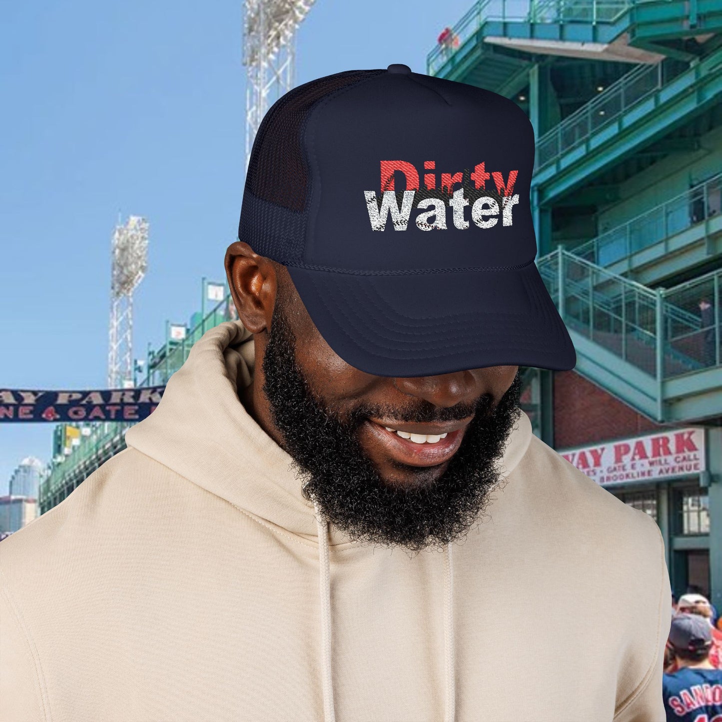 Dirty Water Foam Trucker Hat - Casual Style, Summer Accessory, Outdoor Activity, Gift for Sports Fans, Baseball Hat, Funny Quote