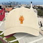 Washed Coastal Cap with Embroidered Trojan Victory Sign — Beach Vibe Hat